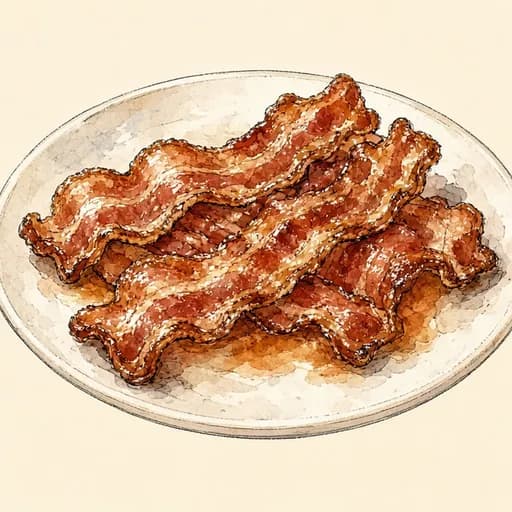 Bacon, cooked