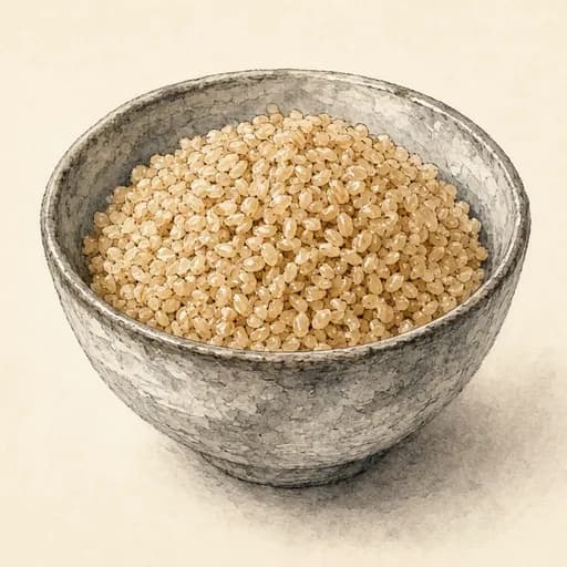 Brown rice, cooked
