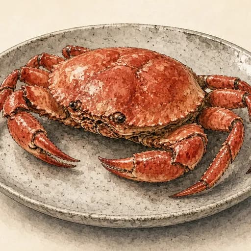 Crab, cooked