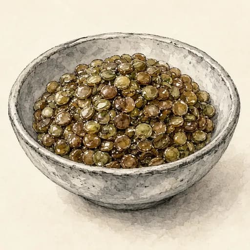 Lentils, cooked