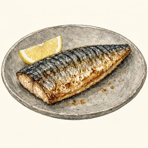 Mackerel, cooked