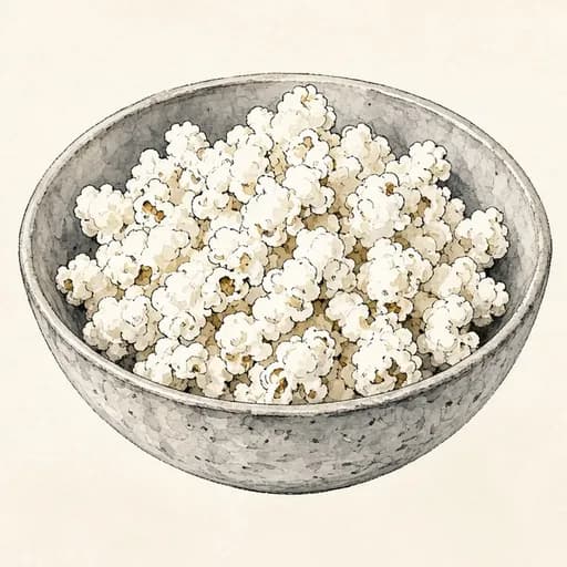 Popcorn, air-popped