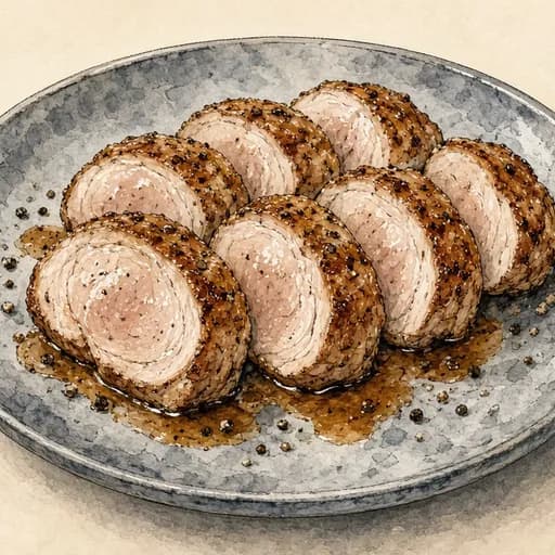 Pork tenderloin, cooked