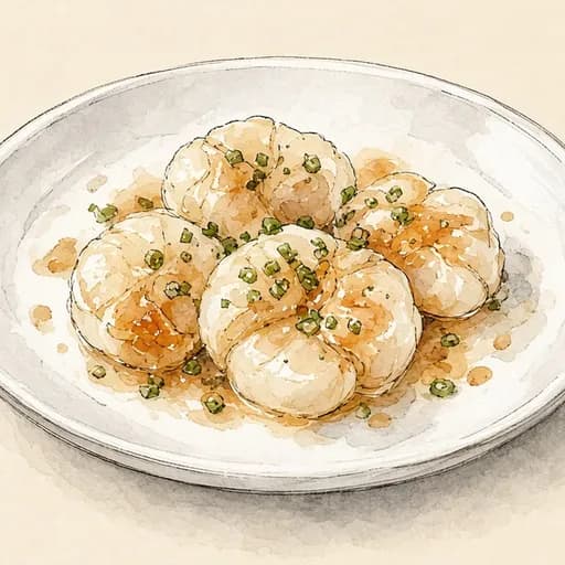 Scallops, steamed