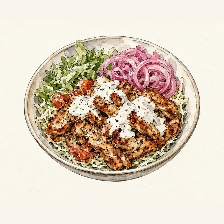 Chicken shawarma bowl