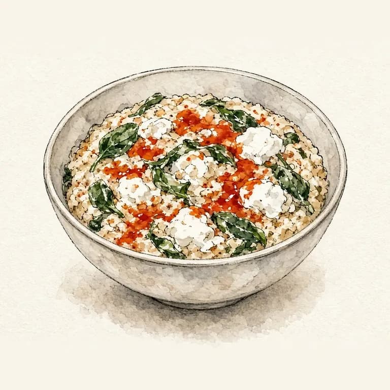Savory oats with egg whites