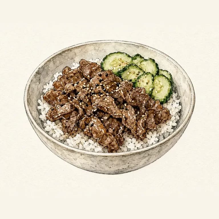 Korean-style beef bowl