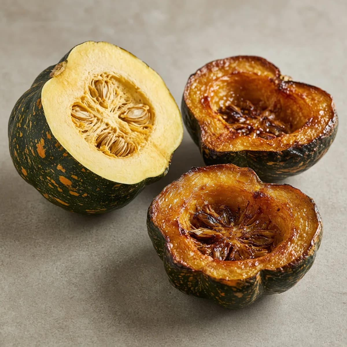Acorn squash, roasted