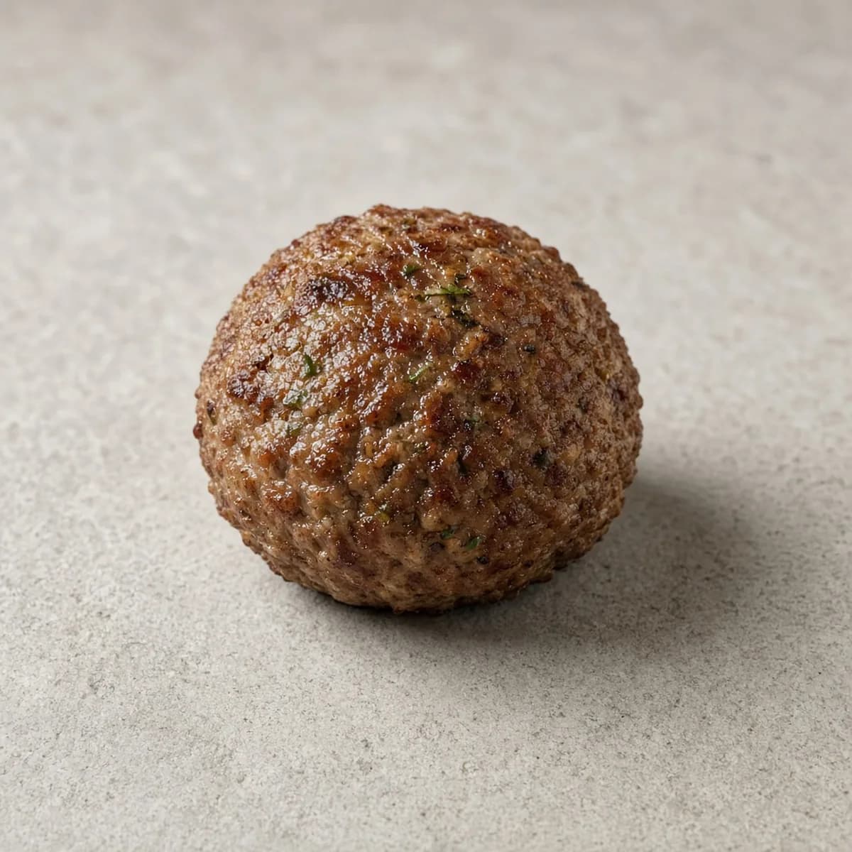 Beef meatball, cooked