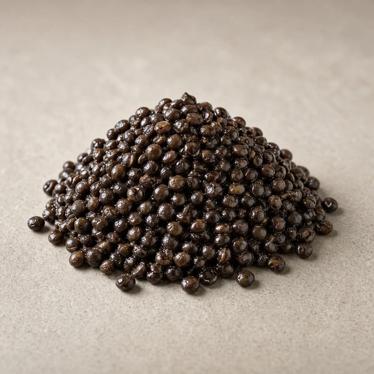 Beluga lentils, cooked