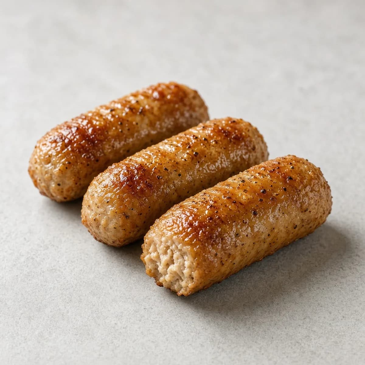 Chicken sausage, cooked