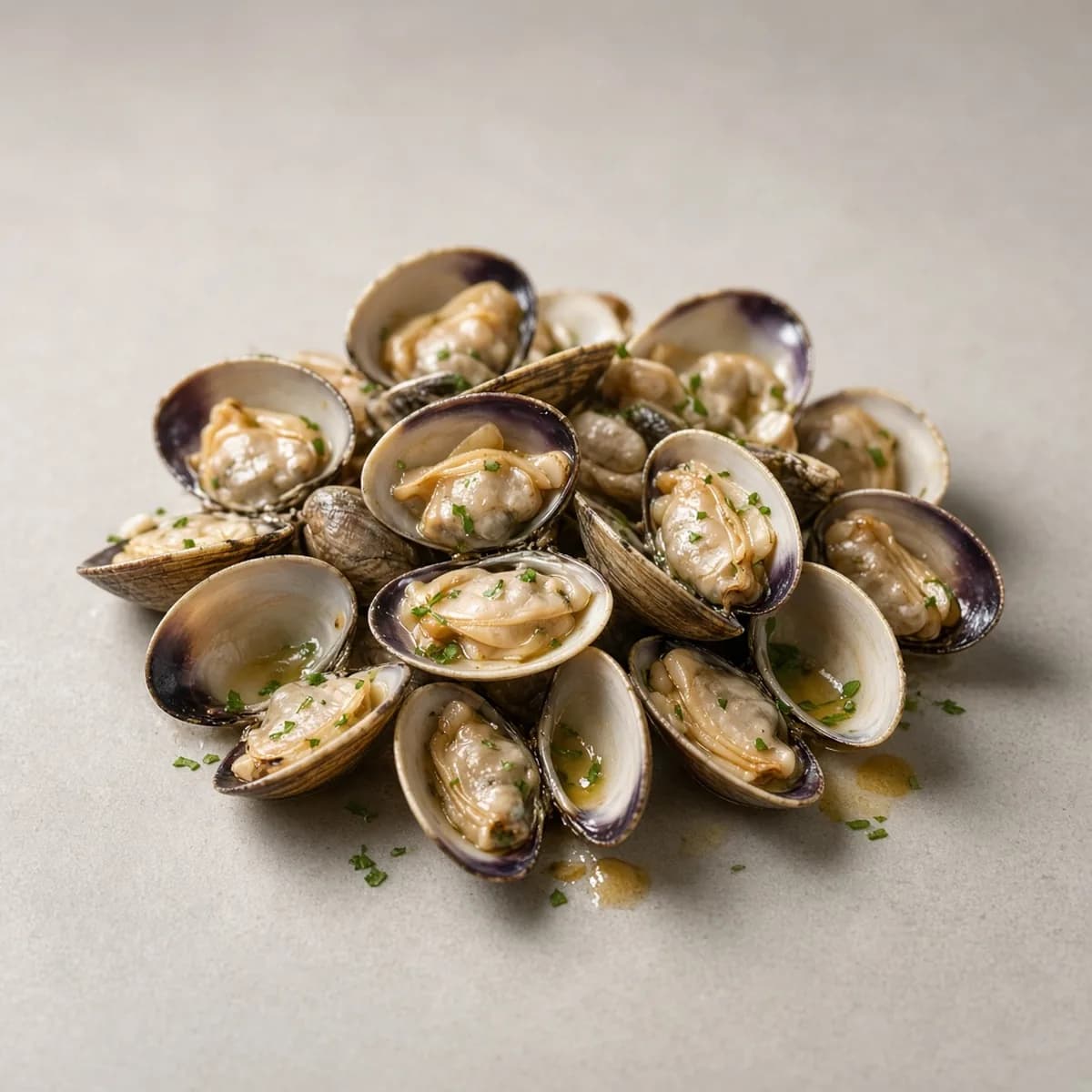 Clams, steamed