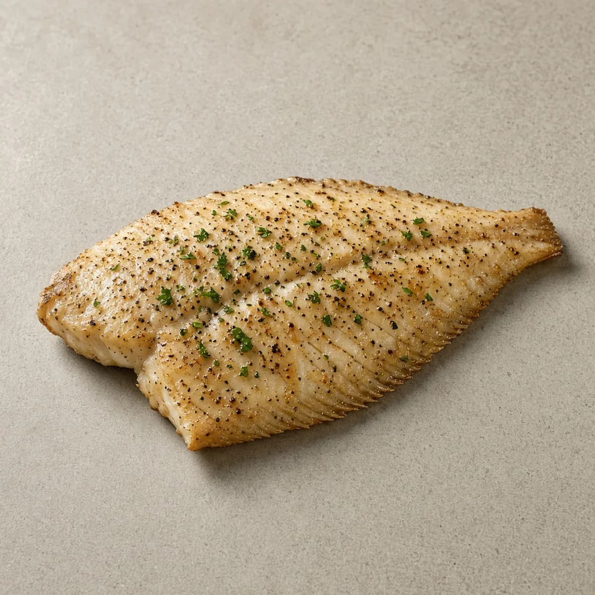 Flounder, cooked