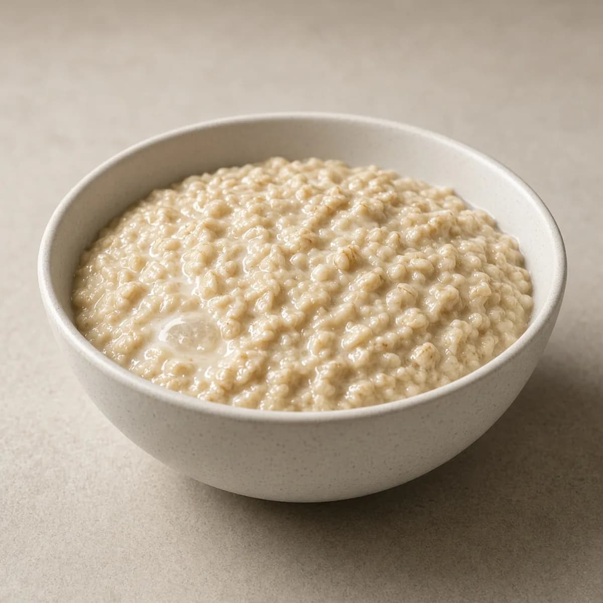 Instant oatmeal, prepared