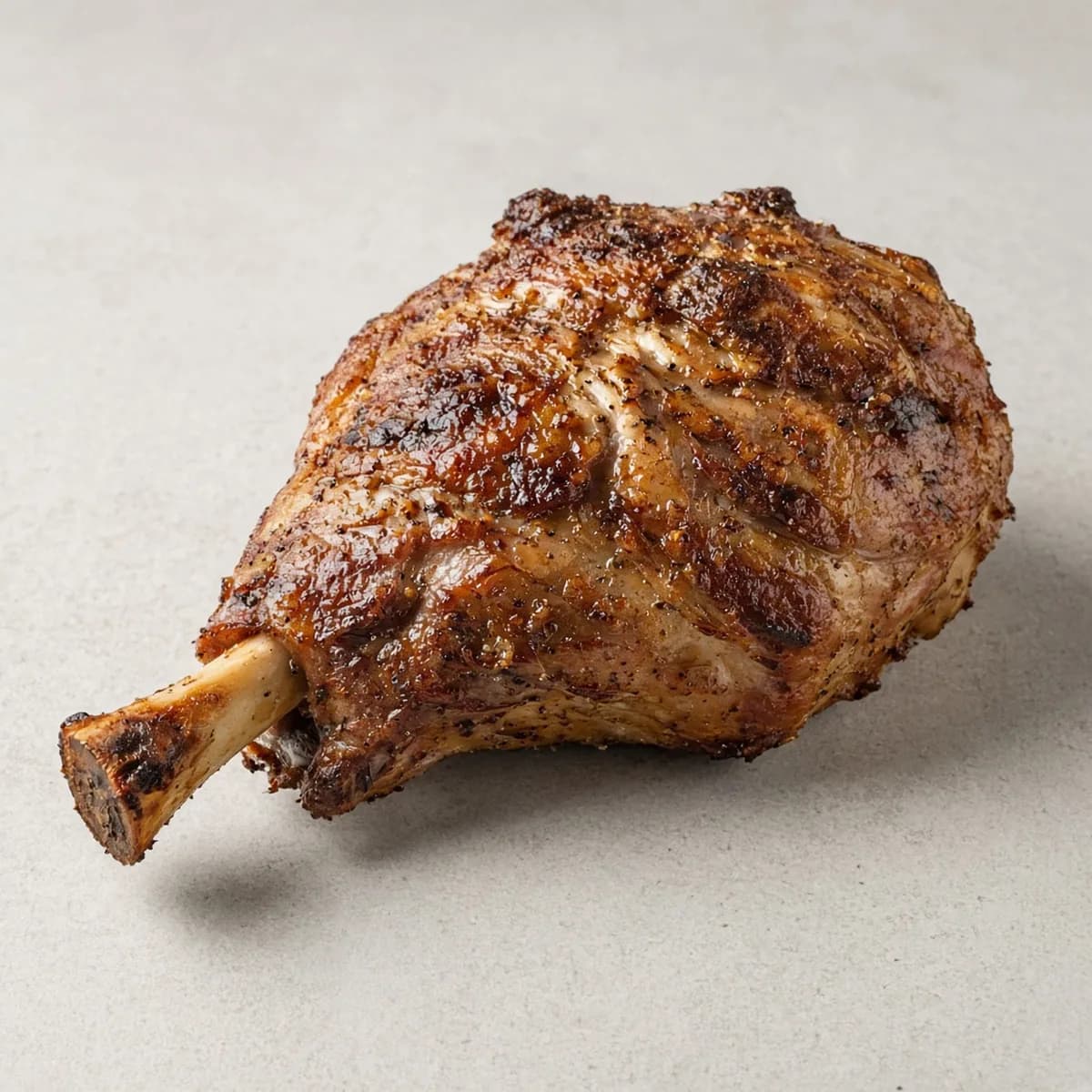 Lamb shoulder, roasted