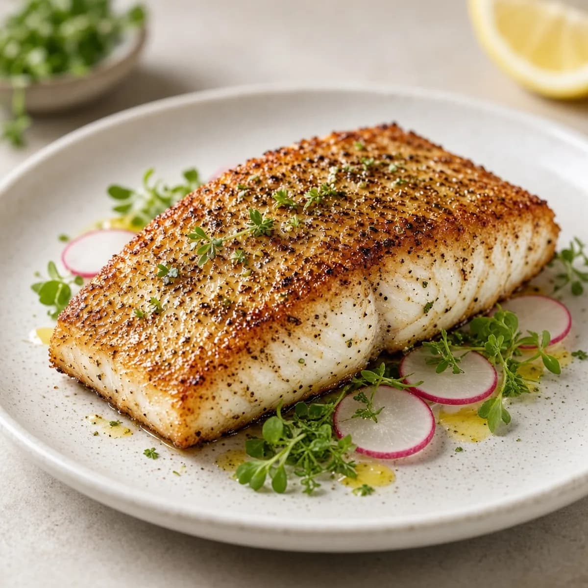 Mahi mahi, cooked