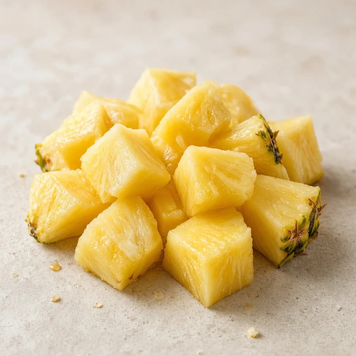 Pineapple chunks, raw