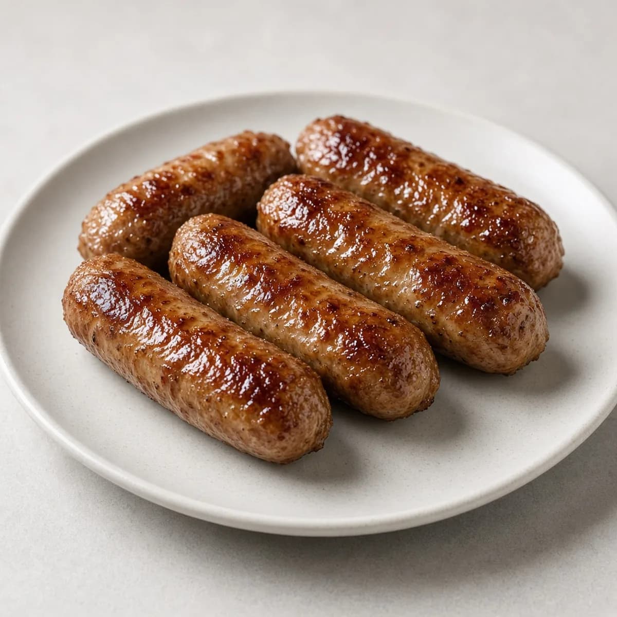 Turkey sausage, cooked