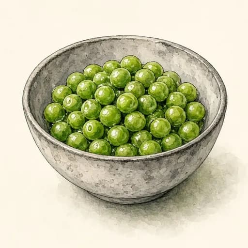 Green peas, cooked