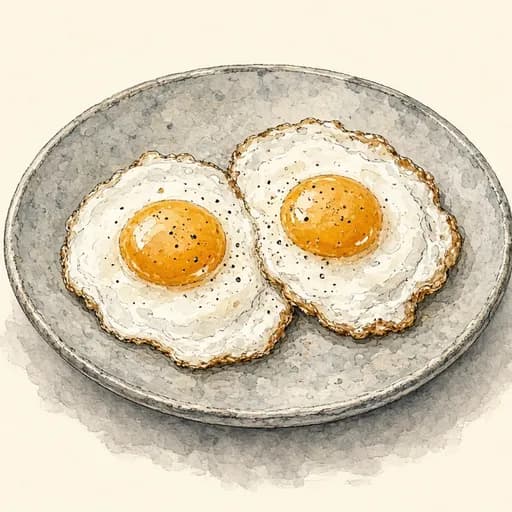 Whole eggs, cooked
