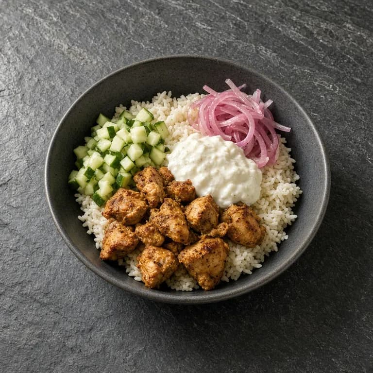 Chicken shawarma bowl