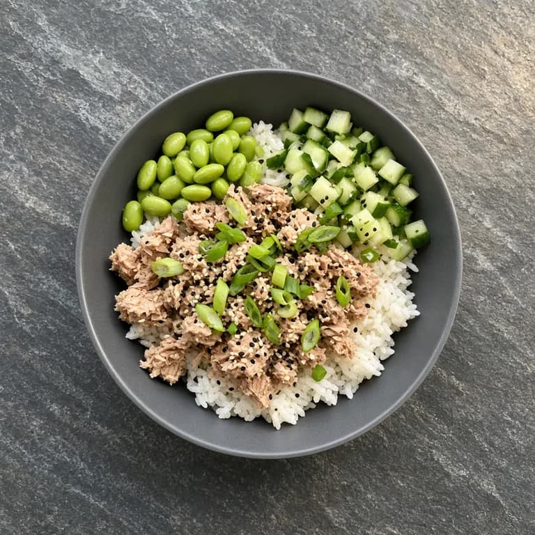 Tuna poke-style bowl