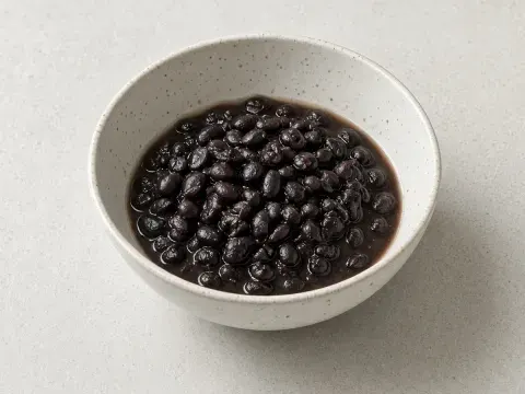 Dried black beans illustration