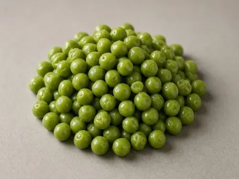 Green peas, cooked illustration