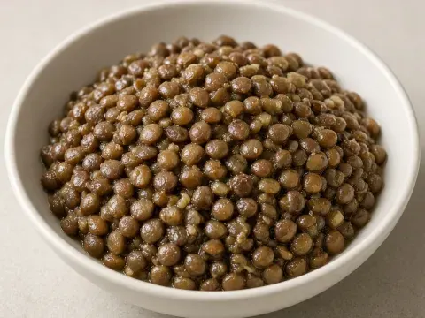 Lentils, cooked illustration