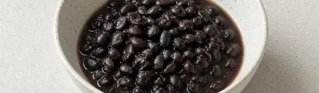Dried black beans illustration