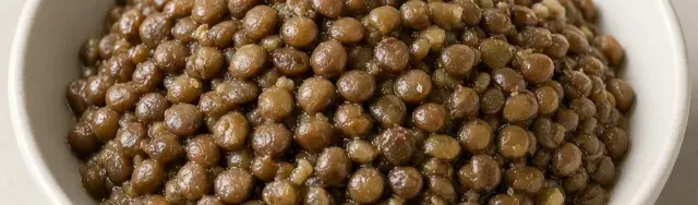 Lentils, cooked illustration